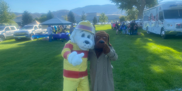 Sparky and McGruff